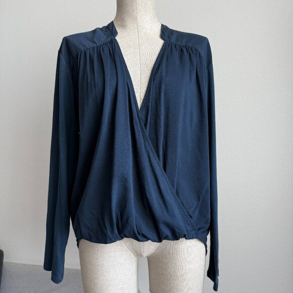 Splendid Foley Long Sleeve Surplice Top - Picture 1 of 7